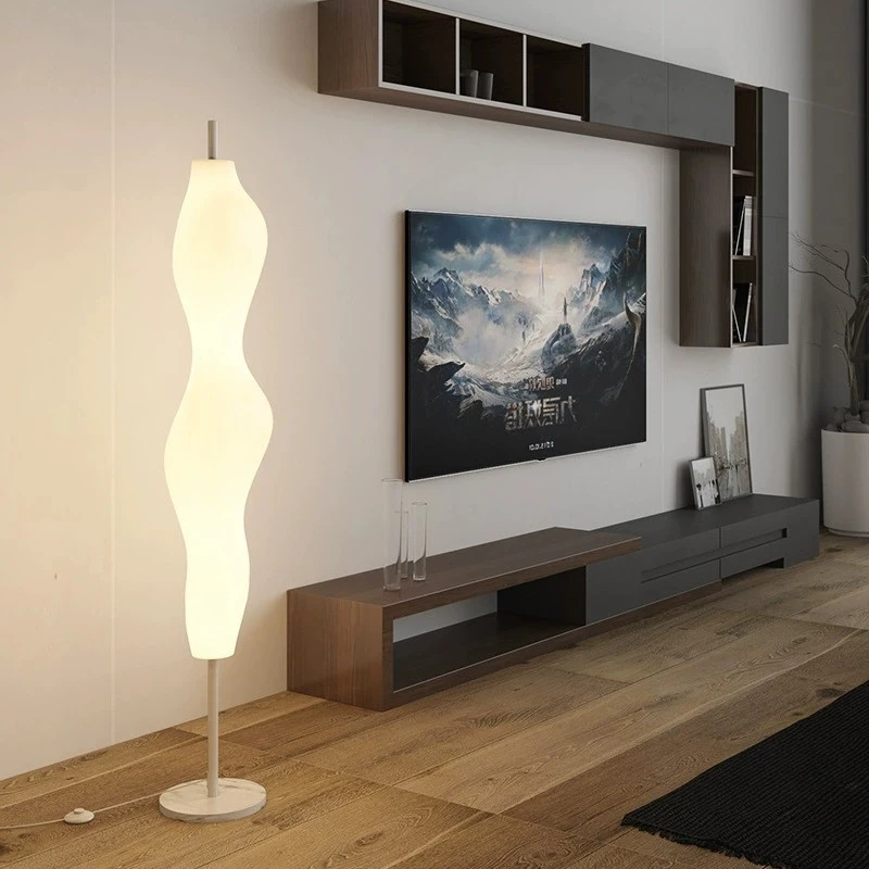Hongcui Скандинавска подова лампа Минимализъм Модерна семейна стая Спалня Творчество LED декоративна стояща светлина Изображение 1