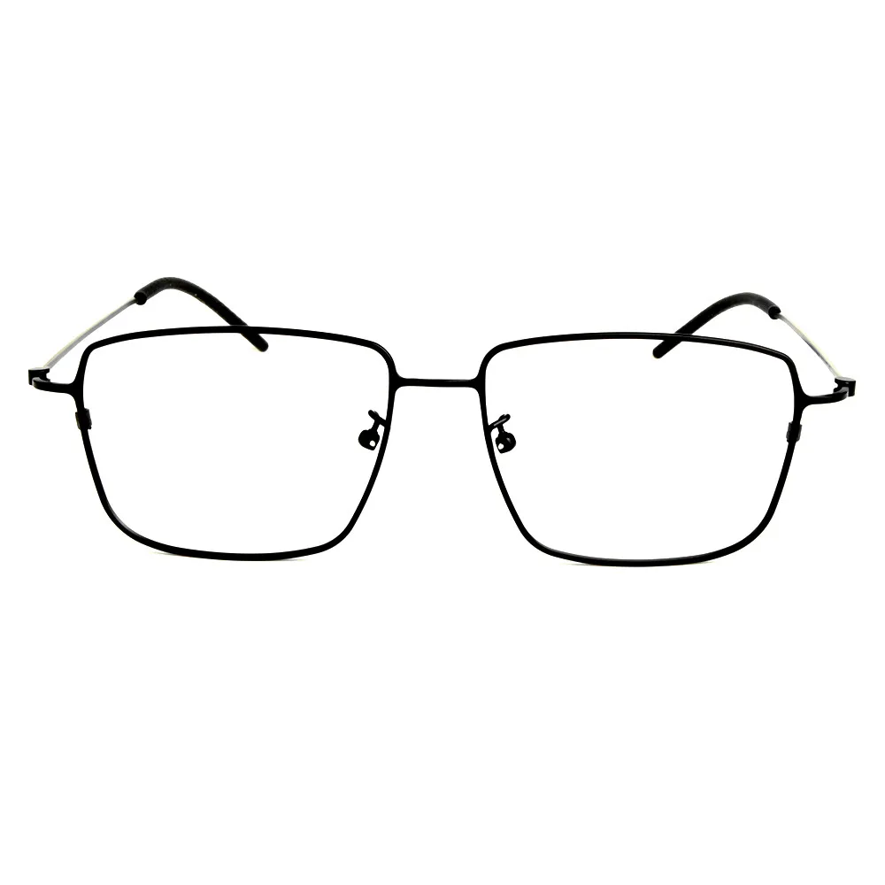 Pure Titanium Ретро квадратни очила Рамка Ръчно изработени мъже Жени Ултра леки късогледство Оптични очила за голямо лице Очила Очила Изображение 5