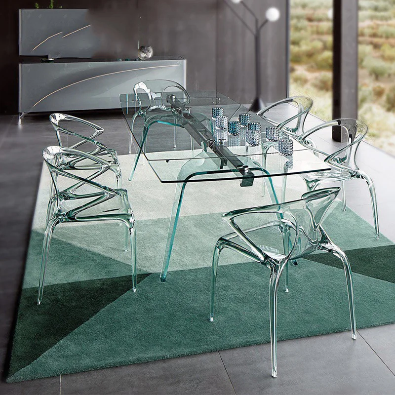 скандинавски дизайн творчески внесени смола трапезен стол модерен прост отдих стол книга стол Изображение 0
