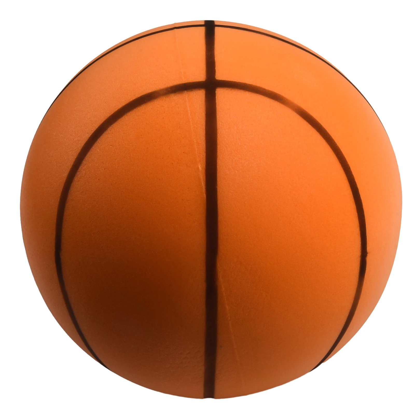  диаметър 21 / 18 см безшумен баскетбол пяна спортна топка закрит ням баскетбол мека гумена играчка за деца играят Изображение 2