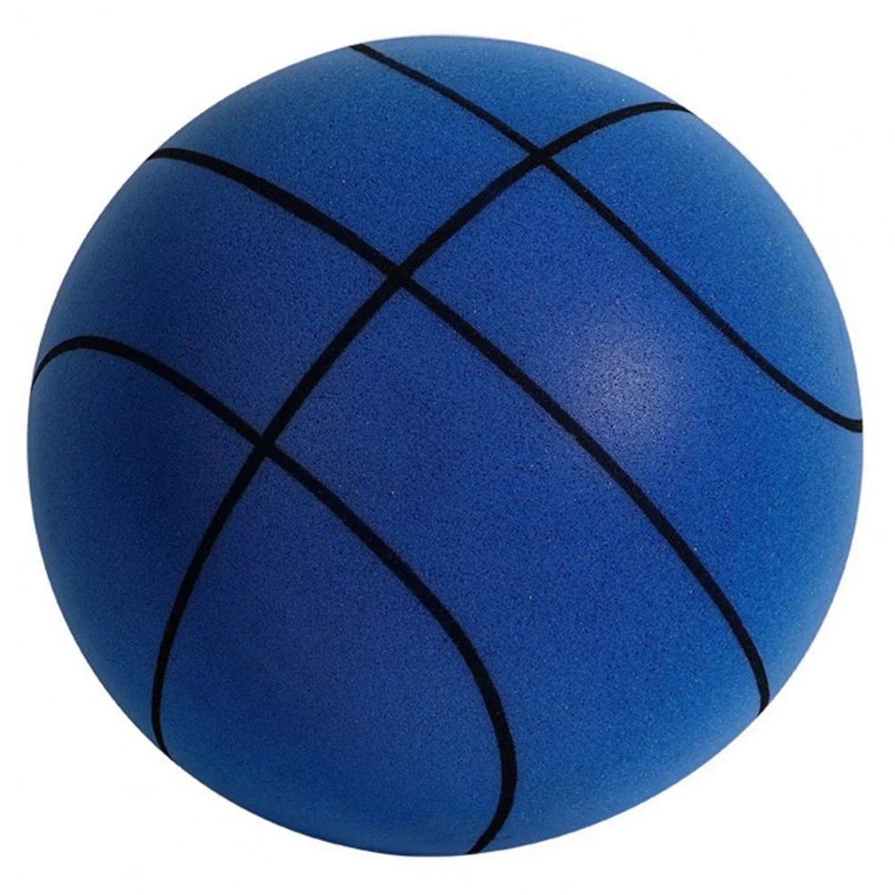  диаметър 21 / 18 см безшумен баскетбол пяна спортна топка закрит ням баскетбол мека гумена играчка за деца играят Изображение 3