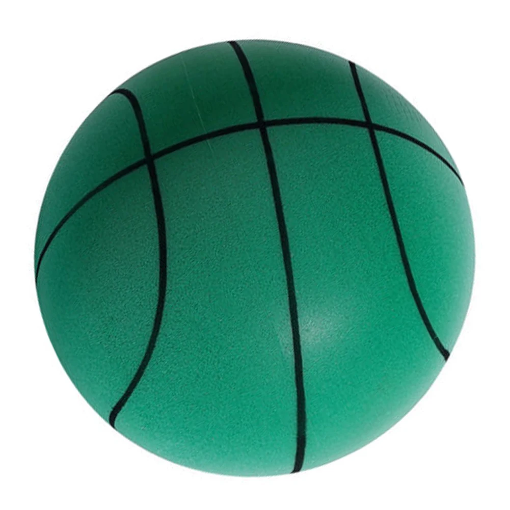  диаметър 21 / 18 см безшумен баскетбол пяна спортна топка закрит ням баскетбол мека гумена играчка за деца играят Изображение 4