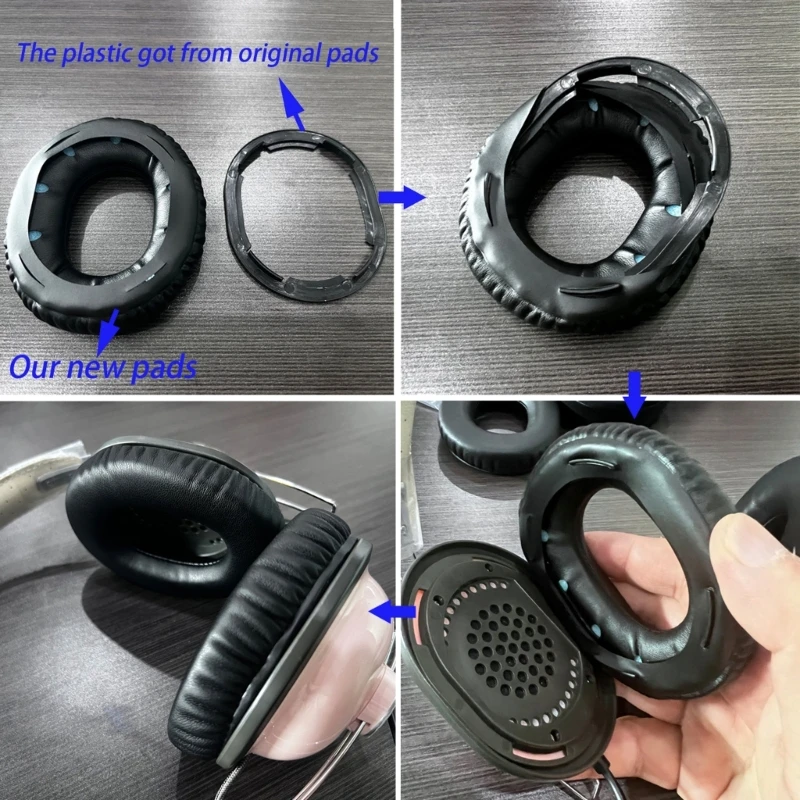 Durable Ear Pad Sponge Ear Cushions for RP-HTX7 HTX7A Perfect Replacements Dropship Изображение 1