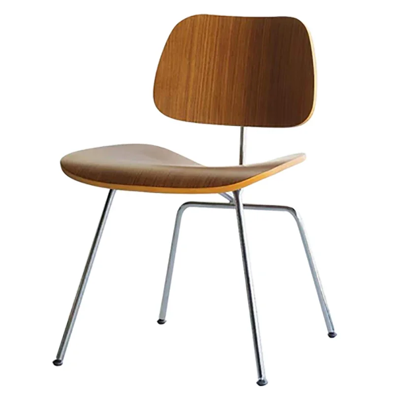 Wuli Nordic Apple стол свободно време извита облегалка стол кафе открит хотел ясно бар извити дърво трапезен стол Изображение 5