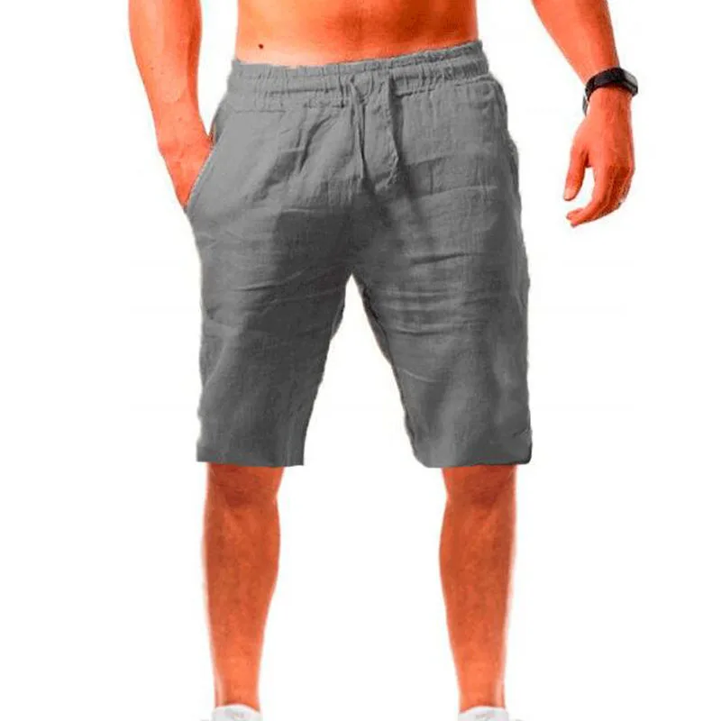 Мъжки шорти плътен цвят прости летни тънки ежедневни шорти мъже дишаща спорт бягане пет точки кратко homme MY760 Изображение 3