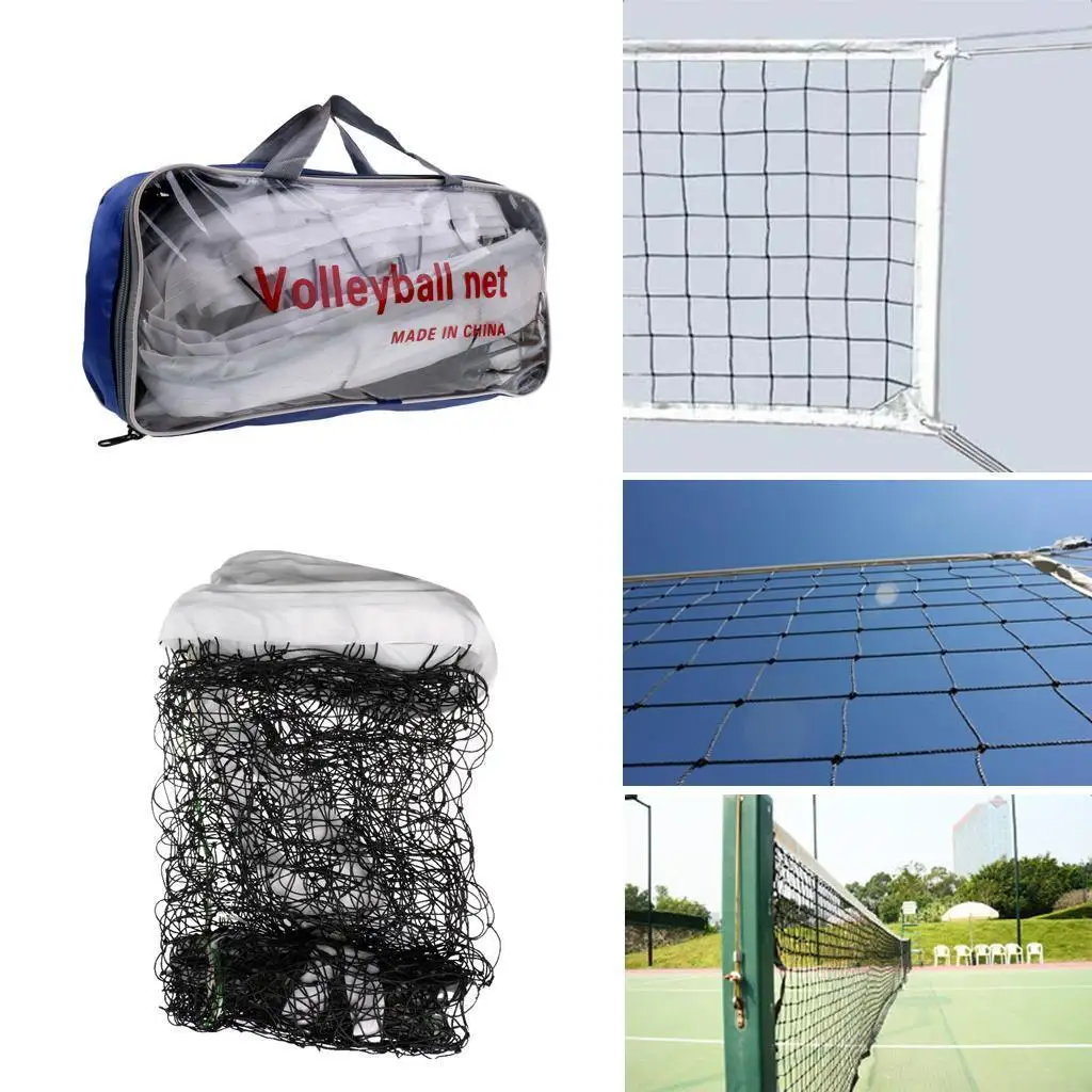 Portable мач волейбол нетна стандарт официален размер полипропилен открит закрит плажен волейбол мрежа с чанта за съхранение Изображение 1
