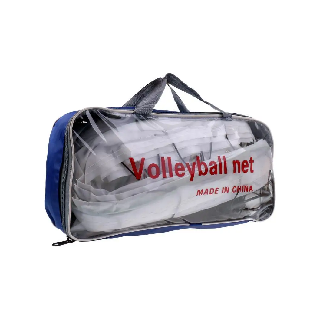 Portable мач волейбол нетна стандарт официален размер полипропилен открит закрит плажен волейбол мрежа с чанта за съхранение Изображение 5