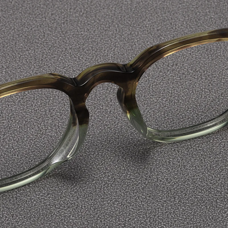 Оптични очила за мъже жени ретро дизайнер TVR 514 Модни кръгли ацетатни рамки от фибростъкло европейски и американски стил Изображение 2
