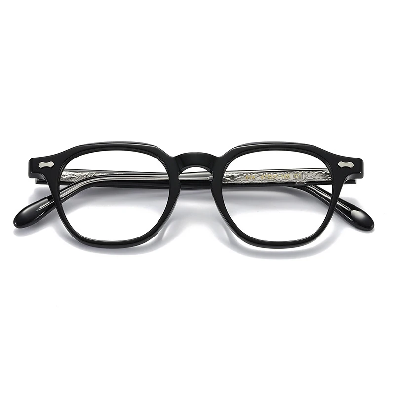 Оптични очила за мъже жени ретро дизайнер TVR 514 Модни кръгли ацетатни рамки от фибростъкло европейски и американски стил Изображение 5
