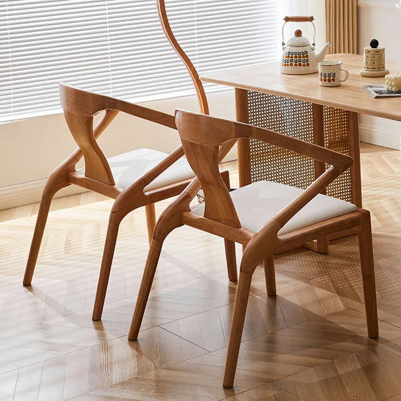 Релаксиращ индивидуален скандинавски стол за хранене дизайн балкон трапезни столове стая кухня луксозни скандинавски cadeiras мебели за дома HY Изображение 0