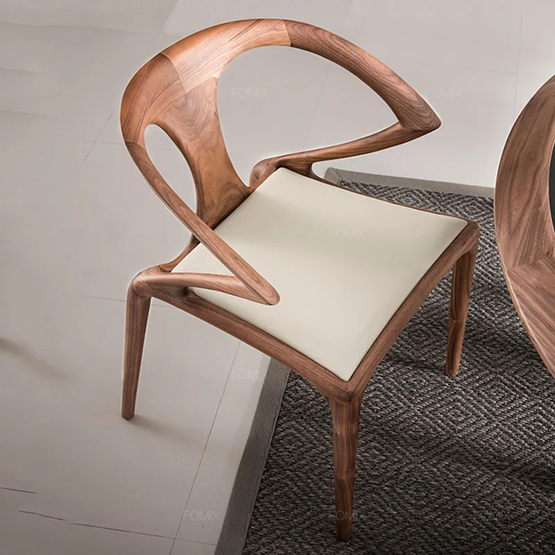 Релаксиращ индивидуален скандинавски стол за хранене дизайн балкон трапезни столове стая кухня луксозни скандинавски cadeiras мебели за дома HY Изображение 5
