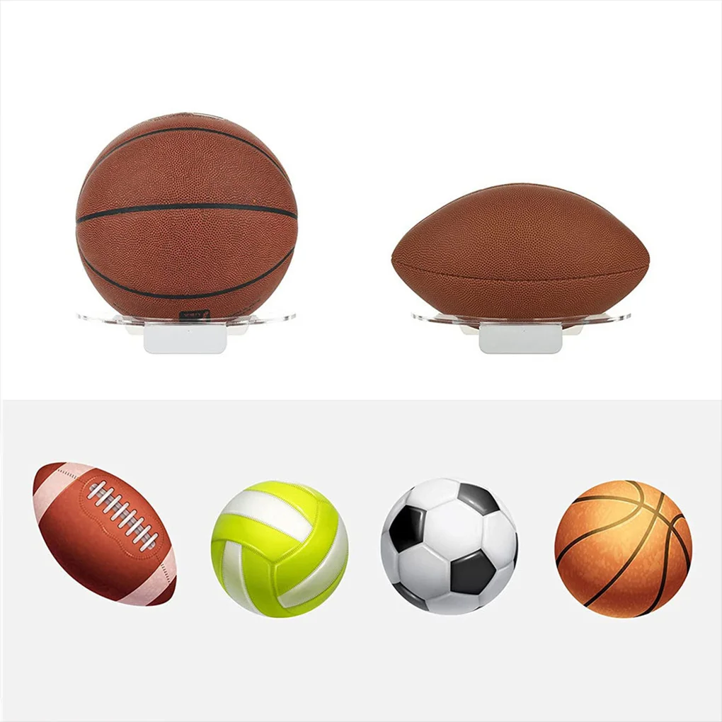 1 Комплект футболни държачи топки стелажи Удобна твърдост топка дисплей багажник Изображение 4