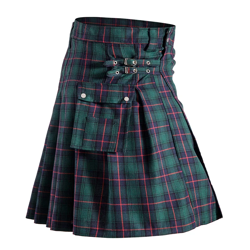New Kilt Pin Scottish Black & Irish Tartan Hybrid Royal Kilt Pin with Pockets Изображение 4