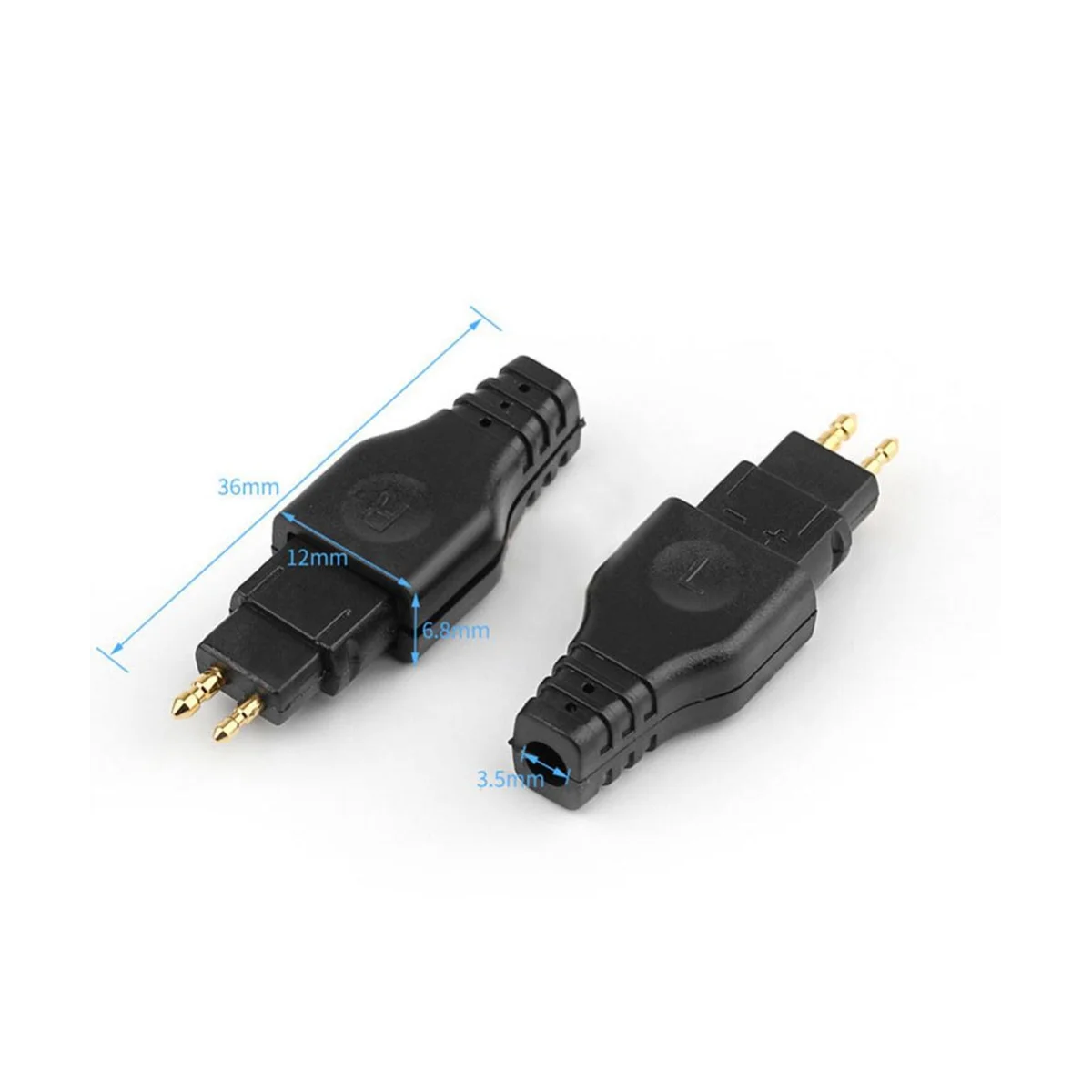 2 бр. Мини кабел за слушалки Аудио жак за слушалки Plug конектор за Sennheiser HD650 HD600 HD580 HD25 черен Изображение 4