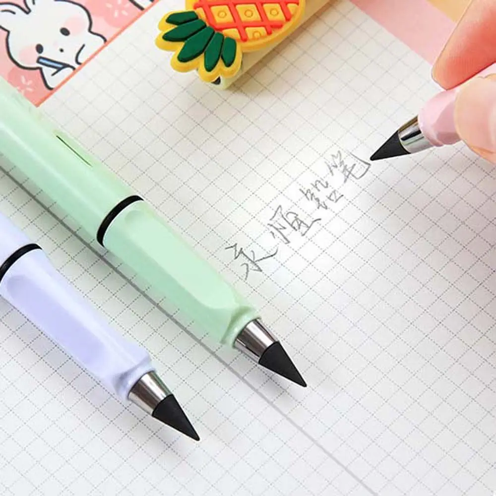 черна технология вечен молив деца карикатура сладък писалка HB 0.05mm механичен молив студент скица молив офис молив подаръци Изображение 4