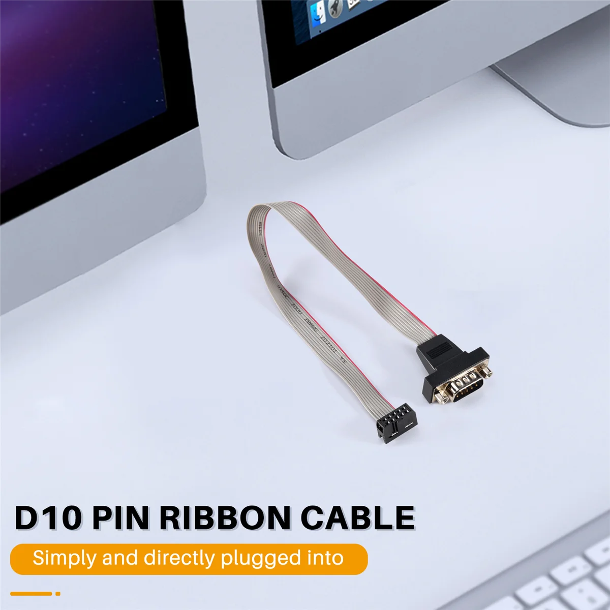 DB9 RS232 до 10 пинов адаптер за лентов кабел Изображение 3