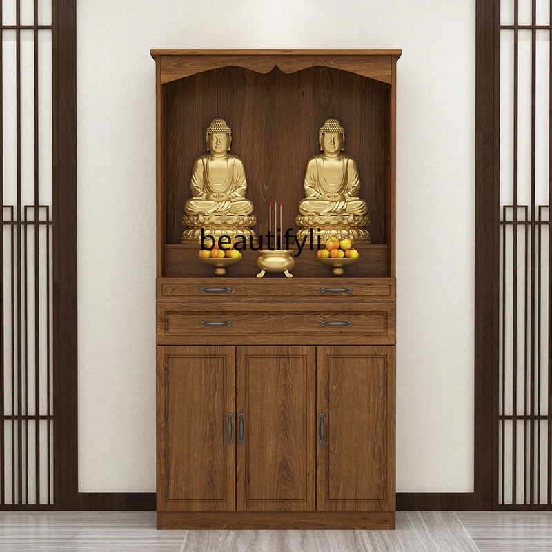Буда ниша дрехи килер прост Буда светилище Буда кабинет Фея ниша кабинет Буда кабинет дърво кабинет Буда Изображение 1