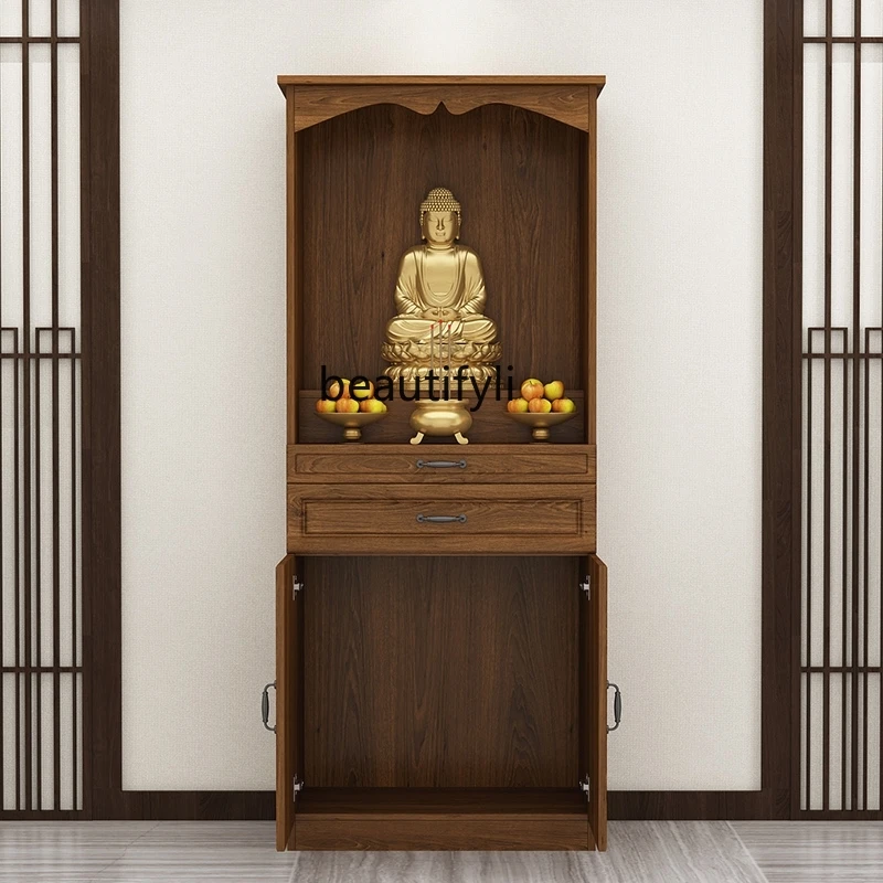 Буда ниша дрехи килер прост Буда светилище Буда кабинет Фея ниша кабинет Буда кабинет дърво кабинет Буда Изображение 2