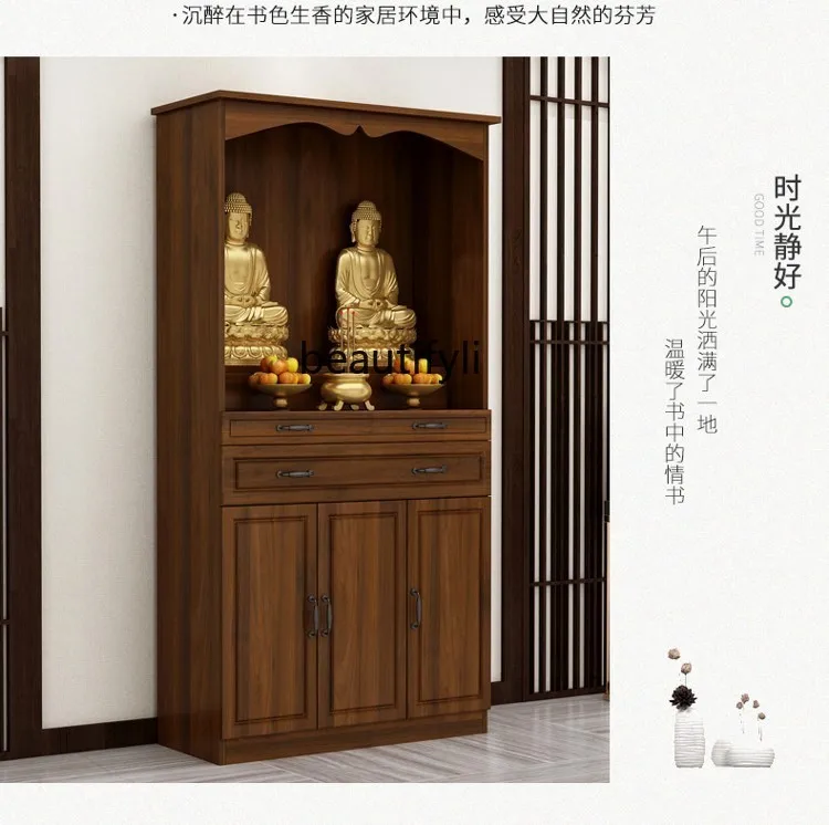 Буда ниша дрехи килер прост Буда светилище Буда кабинет Фея ниша кабинет Буда кабинет дърво кабинет Буда Изображение 3