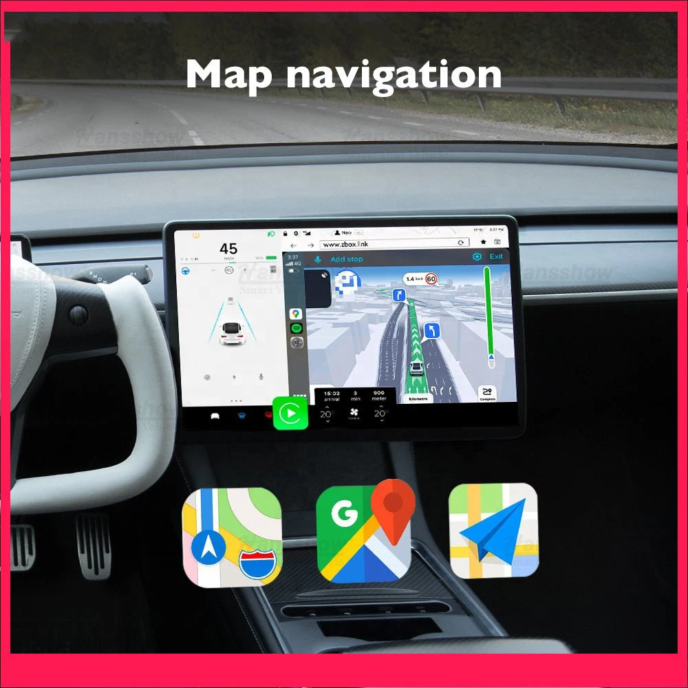 Модел 3 Y X S Безжичен адаптер за Carplay за Tesla Apple Carplay Box Поддръжка на безжичен Android Auto/CarLife Изображение 4