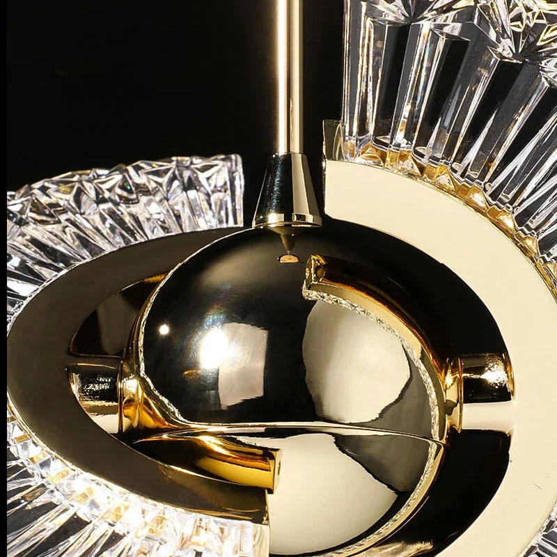 Deyidn LED висулка светлина Nordic акрил серия таван полилей желязо Luminaria към спалня осветление Начало декори Лампи Блясък Изображение 4