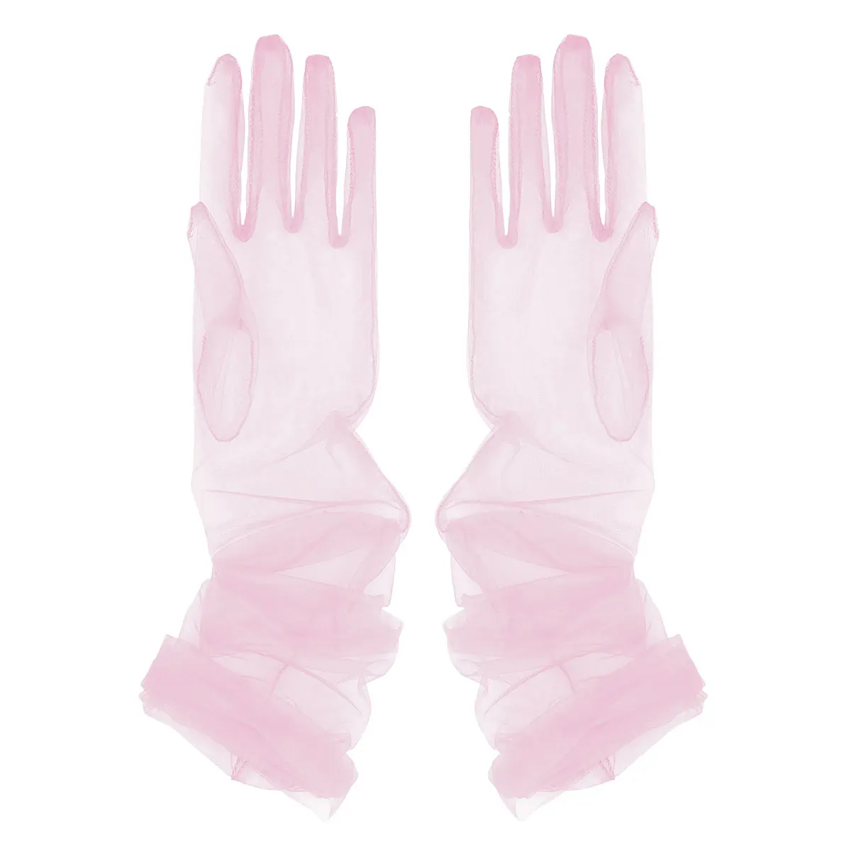 Дамски булчински ръкавици окото прозрачен официален абитуриентски пълен пръст дълги ръкавици ръкавици летни слънцезащитни клуб парти танци ръкавица Изображение 2