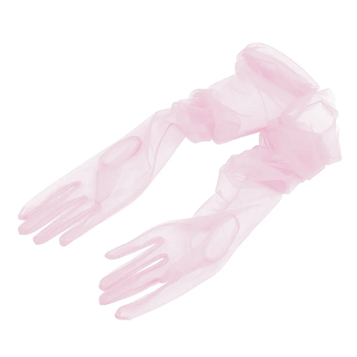 Дамски булчински ръкавици окото прозрачен официален абитуриентски пълен пръст дълги ръкавици ръкавици летни слънцезащитни клуб парти танци ръкавица Изображение 3