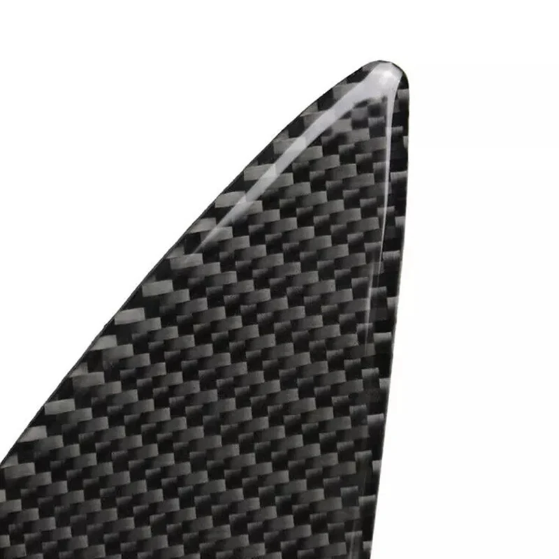 2Pcs Carbon Fiber предна решетка Grill Cover Trim за Mazda 3 Axela 2014 2015 2016 Car Front Grille Trim Strips Cover Изображение 5