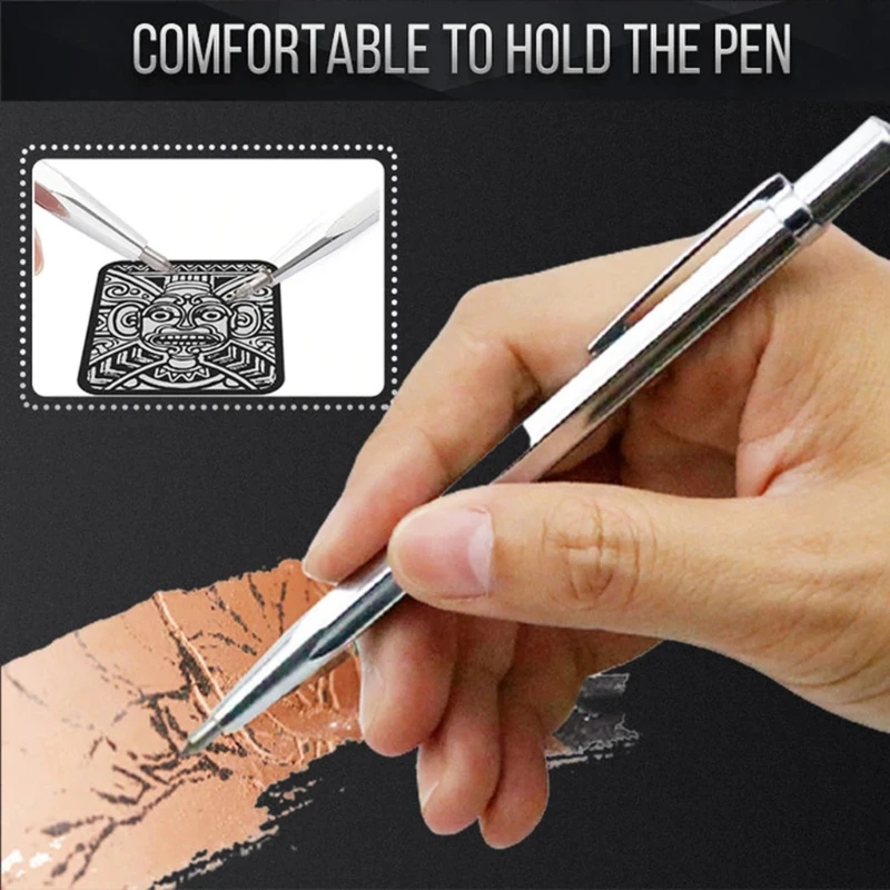 Scriber Pen, Scriber Pen с магнит Scriber инструмент за стъкло / керамика Изображение 3