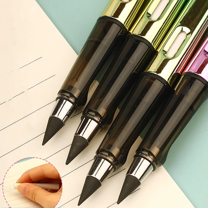 Нова цветна вечна моливна технология Неограничен молив за писане без мастило за художествена скица Корейски канцеларски офис аксесоари Изображение 3