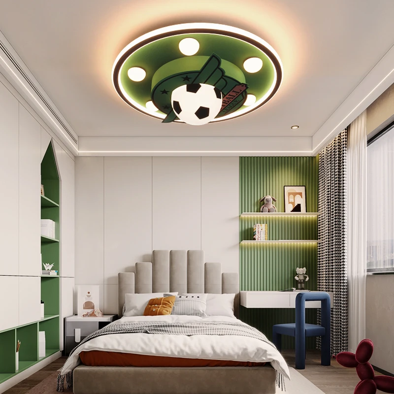 ФЕЯ Модерна таванна лампа LED 3 цвята Творчески анимационен футболен декор Детска светлина за домашна детска спалня Изображение 1