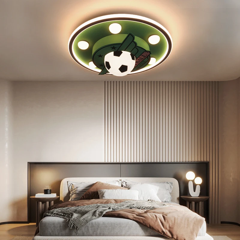 ФЕЯ Модерна таванна лампа LED 3 цвята Творчески анимационен футболен декор Детска светлина за домашна детска спалня Изображение 2