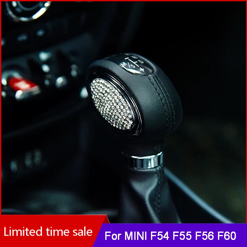 Car Gear Shift Lever Head Styling Accessories Интериорна декорация Cover стикер за BMW MINI Cooper Clubman F54 F55 F56 F57 F60 Изображение 0