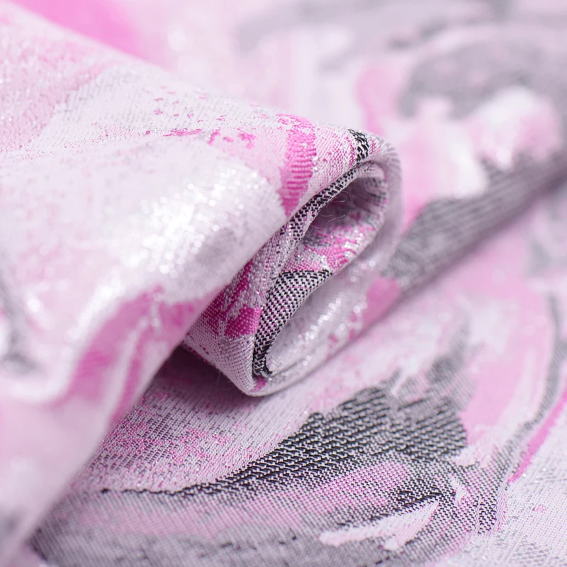 Пролет и есен мода жакард брокат палто рокля тъкани на едро високо качество плат на метър за шиене Изображение 2