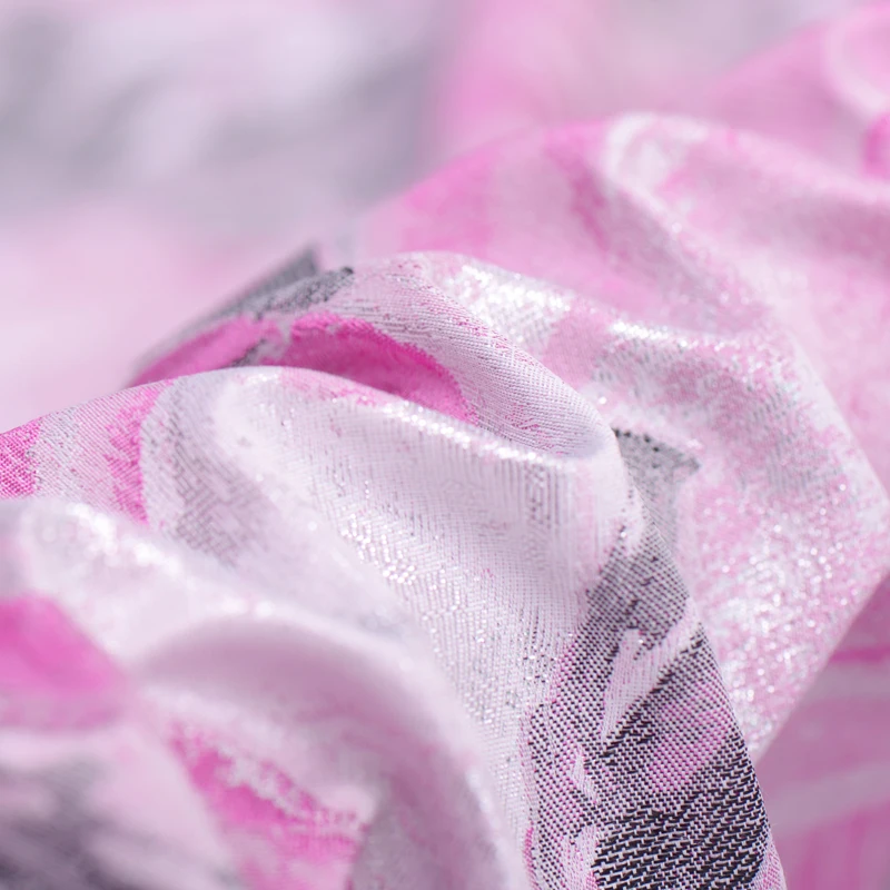 Пролет и есен мода жакард брокат палто рокля тъкани на едро високо качество плат на метър за шиене Изображение 3