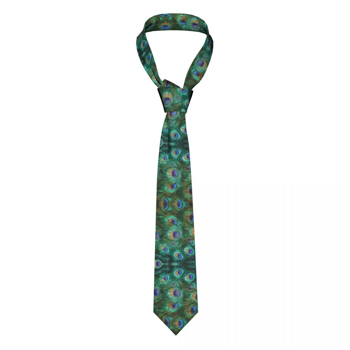 Мъжка вратовръзка Класически кльощави безшевни паунови вратовръзки Тесни якички Тънки ежедневни аксесоари за вратовръзка Подарък Изображение 0