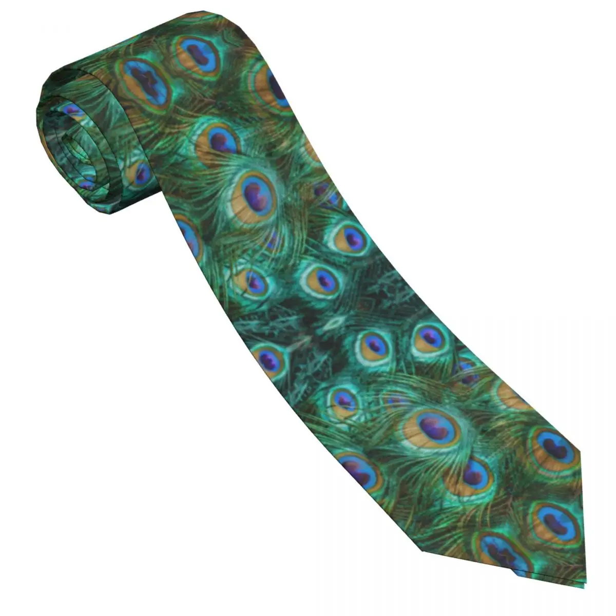 Мъжка вратовръзка Класически кльощави безшевни паунови вратовръзки Тесни якички Тънки ежедневни аксесоари за вратовръзка Подарък Изображение 1