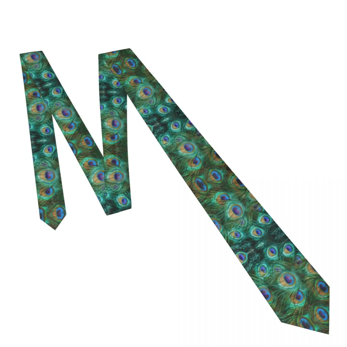 Мъжка вратовръзка Класически кльощави безшевни паунови вратовръзки Тесни якички Тънки ежедневни аксесоари за вратовръзка Подарък Изображение 5