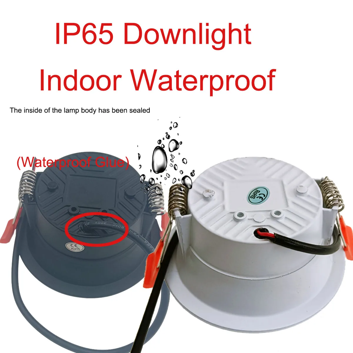 220V IP65 LED водоустойчив Downlight димиране с димер 5W 7W 9W 12W 15W кухня баня тоалетна хотел таван лампа спот светлина Изображение 5