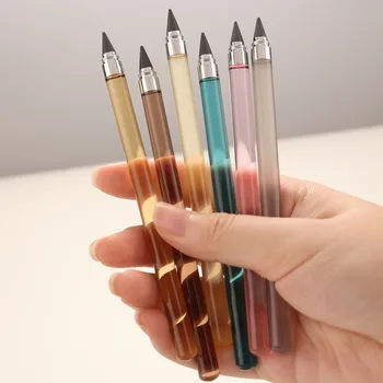 Творчески прозрачен прът Вечен молив HB Неограничен молив за писане Студентски инструмент за рисуване на изкуство Офис училищни пособия