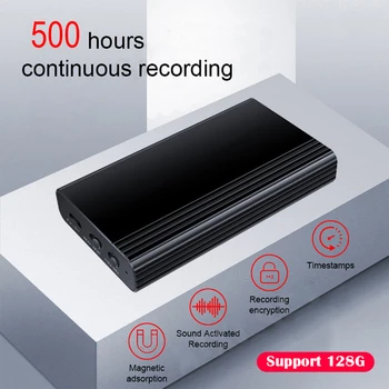 2500Mah Интелигентен гласово активиран диктофон Аудио запис на дълги разстояния Mp3 плейър Оборудване за запис за намаляване на шума