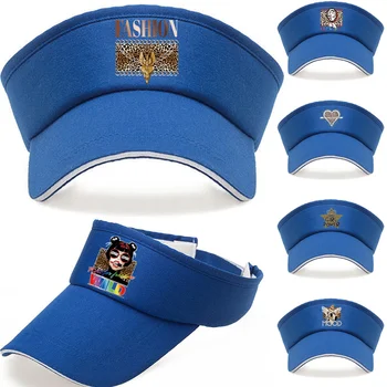 Тенис шапка Оригинален дизайн бейзболни шапки за открит спорт UV защита Унисекс леопард печат серия празна горна шапка