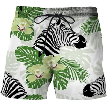 Animal Tiger къси панталони за мъже плажни шорти Sweatpants Унисекс хладно лято 3d печат графики случайни бански костюми Детски дрехи