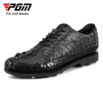 PGM нови обувки за голф мъжки обувки крокодилски обувки от естествена кожа водоустойчиви ежедневни спортни обувки