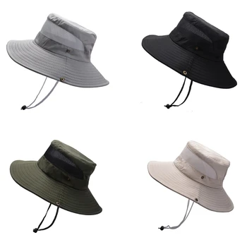 Мъже Шапка с голяма периферия Летни шапки за защита на открито с опция за множество цветове & Катарами Лека капачка