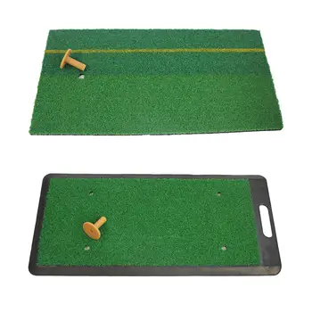 Голф удря мат голф практика мат реалистична трева нехлъзгащо се дъно преносим голф мат голф обучение трева мат за открит спорт