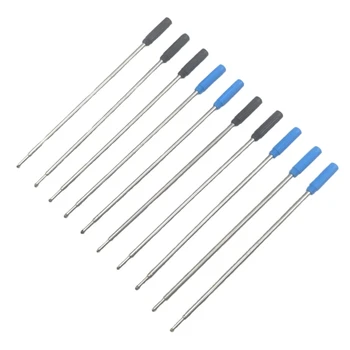 DXAB 10 броя метална химикалка пълнители пълнители синьо черно
