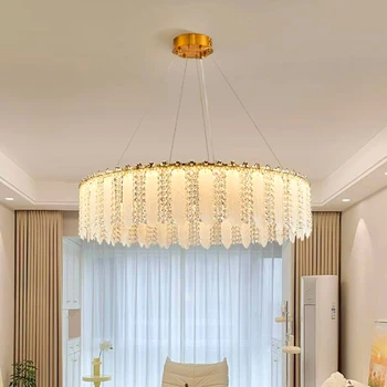 Всекидневна декорация салон спалня декор трапезария висулка лампа led светлини за стая вътрешен полилей осветление полилеи