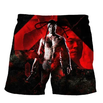 Научнофантастичен филм Predator къси панталони Мъжка лятна мода 3D отпечатан плаж Short Hot Sale Street Cool Swim Trunks Clothing