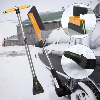 Зимна подвижна кола сняг метене лопата автоматично почистване четка лед стъргалка отстраняване авто предното стъкло за зимата
